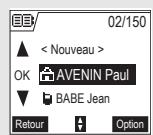 SAGEM D70H - Appeler à l'aide du répertoire - 1