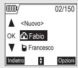SAGEM D70H - Chiamata mediente la rubrica - 1