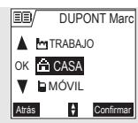 SAGEM D70H - Modificación de fichas - 3