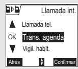 SAGEM D70H - Transferir la agenda total o parcialmente aOTHERFONO - 1