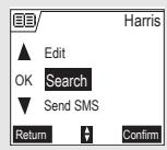 SAGEM D70H - Performing a quick search - 4