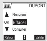 SAGEM D70H - Effacer une fiche - 1
