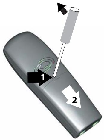 SAGEM D70H - De batterijen omwisselen - 1
