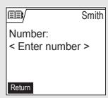 SAGEM D70H - Creating an entry - 3