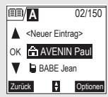 SAGEM D70H - Schnellsuche durchführren - 1