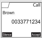 SAGEM D70H - Receiving a call - 3
