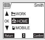 SAGEM D70H - Creating an entry - 4