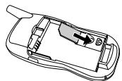 SAGEM MY304X - Installing the SIM card and the battery - 2