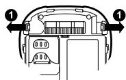 SAGEM MY304X - Exchanging the coloured front panel - 2