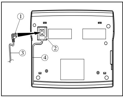 SAGEM PHONEFAX 2425 - CONNECTION OF THE POWER CORD - 1