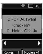 SAGEM PHOTO EASY 255 - EINEN PHOTOAPPARAT IM DPOF-MODUS BENUTZEN - 1