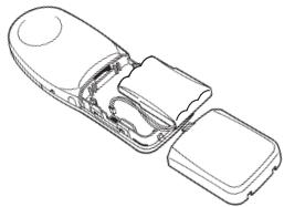 SAGEM WP 12-32 - To replace the handset battery - 1