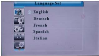 SAGEM AF 5070 - Choice of the language of the menus - 2