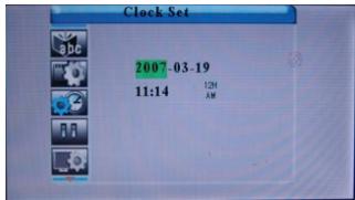 SAGEM AF 5070 - Date and hour adjustment - 1