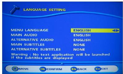 SAGEM AXIUM HD-L32 - MAIN SUBTITLES / ALTERNATIVE - 2