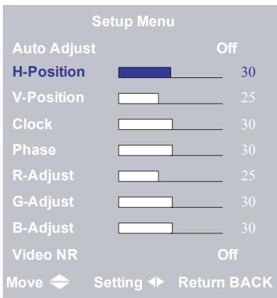 SAGEM AXIUM HD-L32 - Setup Menu - 1