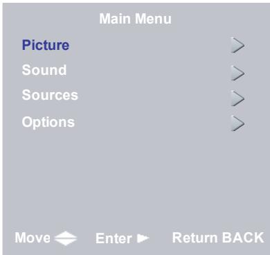 SAGEM AXIUM HD-L32 - Main Menu - 1