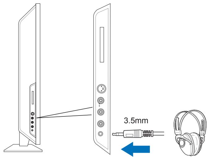 SAGEM AXIUM HD-L32 - 5-9 Connecting a Headphone - 1
