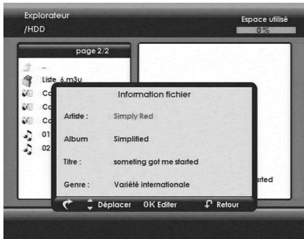 SAGEM DVR 6280SL-T - 11-5-3 Editing audio files - 1