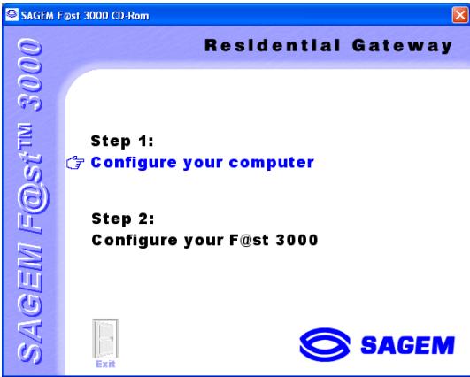 SAGEM F@ST 3000 - Lauching CD-ROM - 1