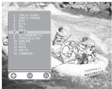 SAGEM ITD602 - 7-4 TV CHANNELS LIST - 1