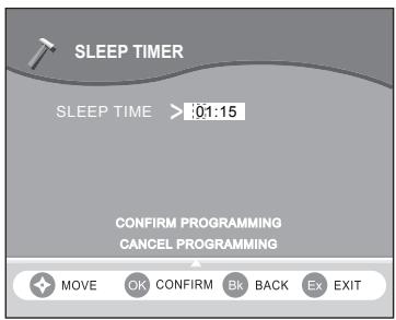 SAGEM ITD602 - 7-9-1 Sleep timer - 1