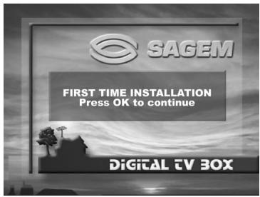 SAGEM ITD602 - 4-2 START THE FIRST TIME INSTALLATION - 1