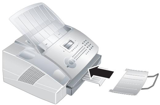 SAGEM LASERFAX 3245 - Attaching the Document outlet tray - 1