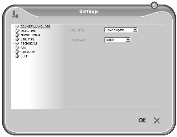 SAGEM LASERFAX 3245 - Settings - 1