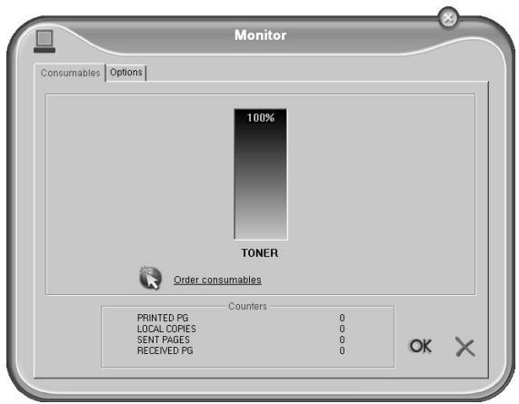 SAGEM LASERFAX 3245 - Displaying the Toner Level - 1
