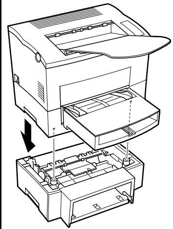 SAGEM MF 3720 - Installing the second or third paper cassette (option) - 2