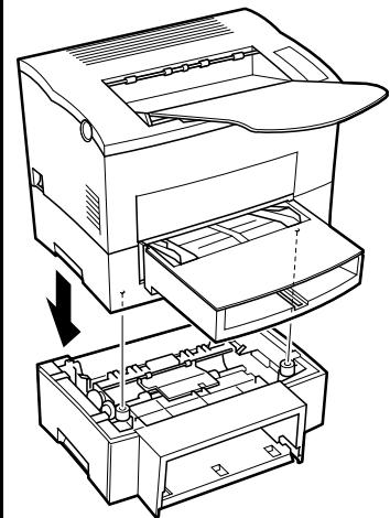SAGEM MF 3750 - Installing the second or third paper cassette (option) - 2