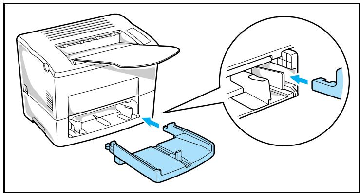 SAGEM MF 3750 - lling the face-down tray and the paper tray - 3