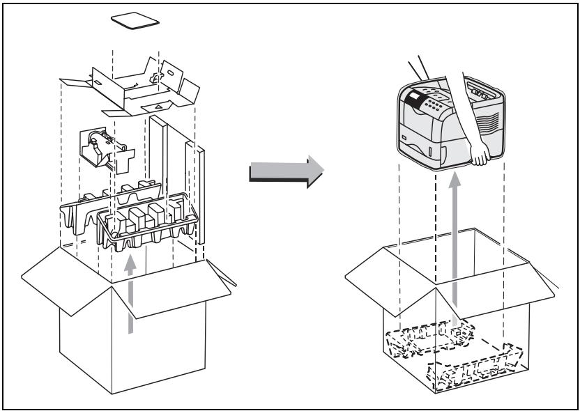 SAGEM MF 3760 - UNPACKING THE PRINTER - 1