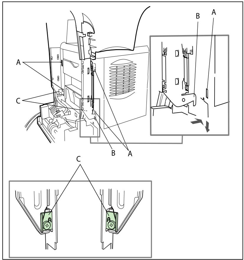 SAGEM MF 3760 - Fitting the scanner interface to the printer - 1