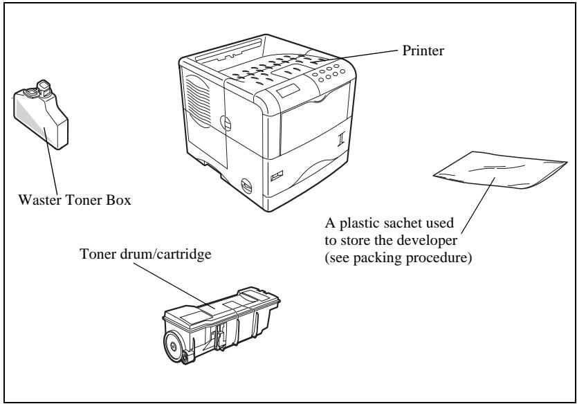SAGEM MF 3760 - UNPACKING THE PRINTER - 2