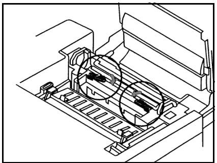 SAGEM MF 3850 MF 3830 - Setting the oil bottle and the cleaning roll - 1