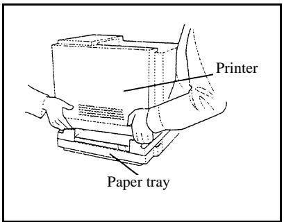 SAGEM MF 3850 MF 3830 - Installing the additional paper tray (depending on model) - 3