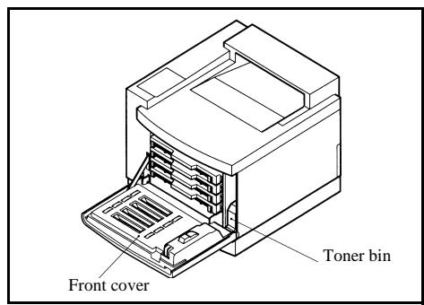 SAGEM MF 3850 MF 3830 - Replacing the toner bin - 1