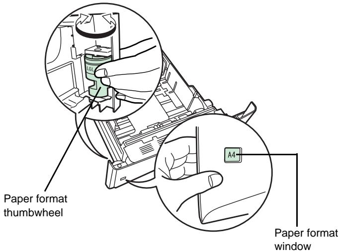 SAGEM MF 5890DN/BDN - LOADING PAPER INTO THE CASSETTE - 3