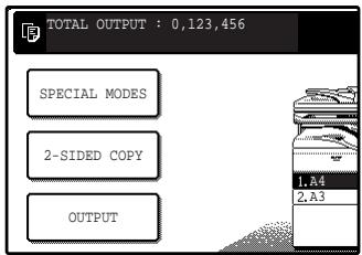 SAGEM MF 9323/ MF 9327 - Checking the total output count - 2