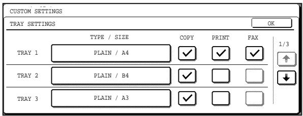 SAGEM MF 9323/ MF 9327 - Touch the key of the desired setting. The setting screen will appear. - 2
