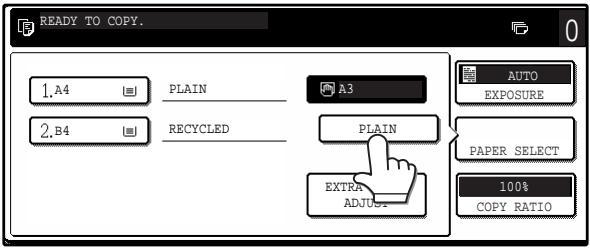 SAGEM MF 9323/ MF 9327 - From the [PAPER SELECT] key - 2