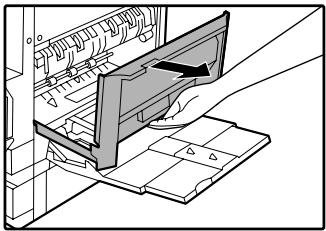 SAGEM MF 9323/ MF 9327 - Open the bypass tray and the side cover. - 1