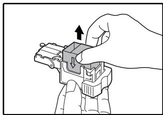 SAGEM MF 9323/ MF 9327 - Remove the staple cartridge from inside the staple box. - 1