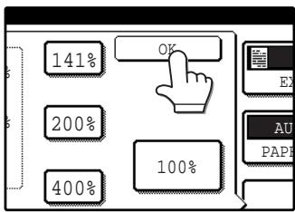 SAGEM MF 9323/ MF 9327 - Touch the [OK] key. - 1