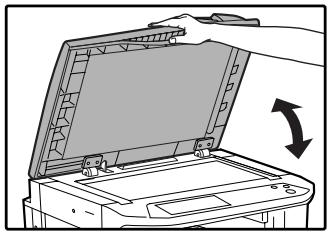 SAGEM MF 9323/ MF 9327 - Open and close the RSPF to clear the misfeed message from the touch panel. - 1