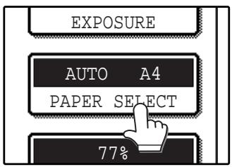 SAGEM MF 9323/ MF 9327 - Make sure that a suitable paper size is automatically selected, or select another size using the [PAPER SELECT] key. - 1