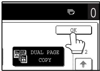 SAGEM MF 9323/ MF 9327 - Touch the [OK] key in the special modes screen. - 1