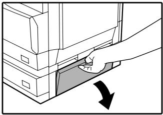 SAGEM MF 9323/ MF 9327 - Open the lower side cover. - 1